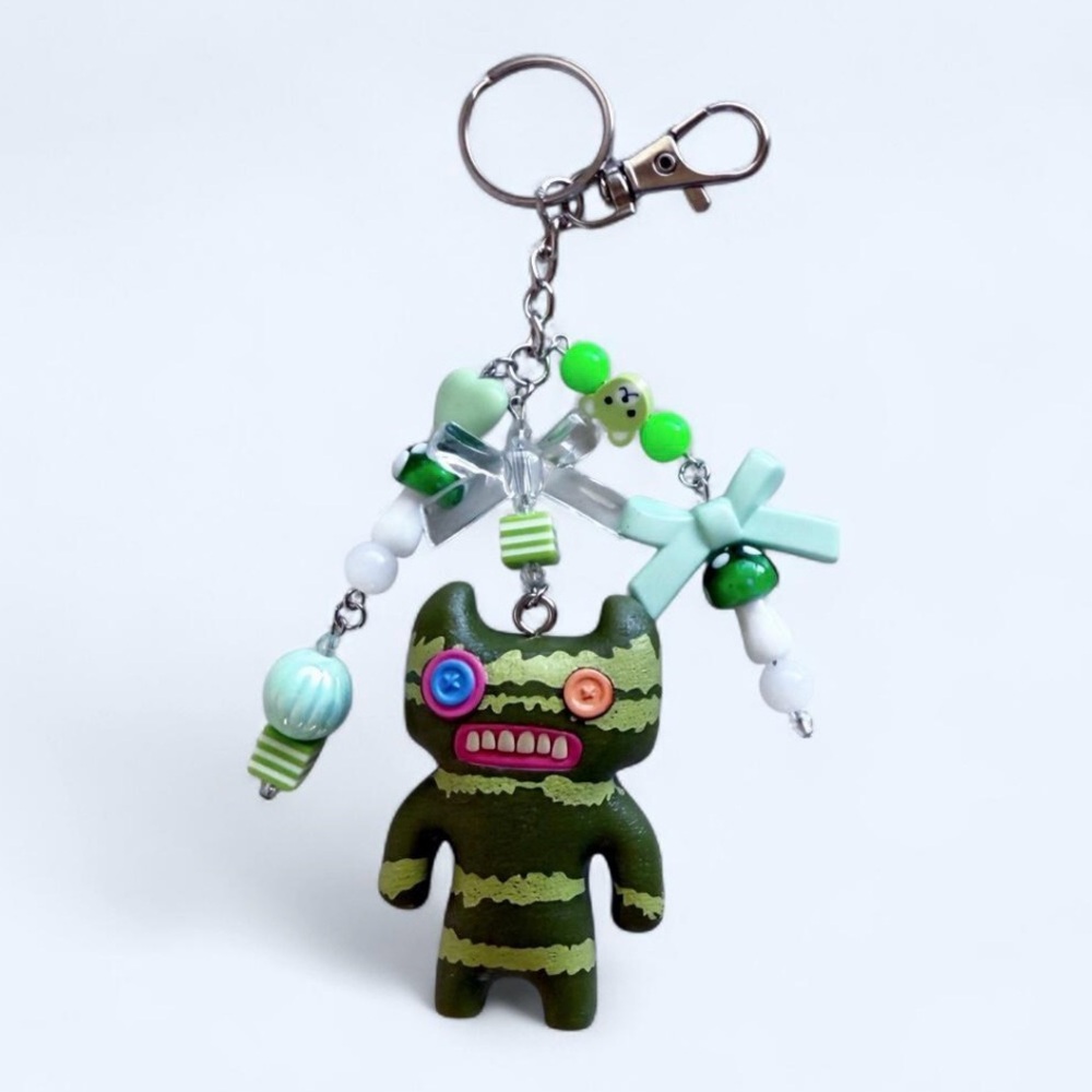 Fuggler Collectible 2.5 Inch Figure Handmade Keychain Green